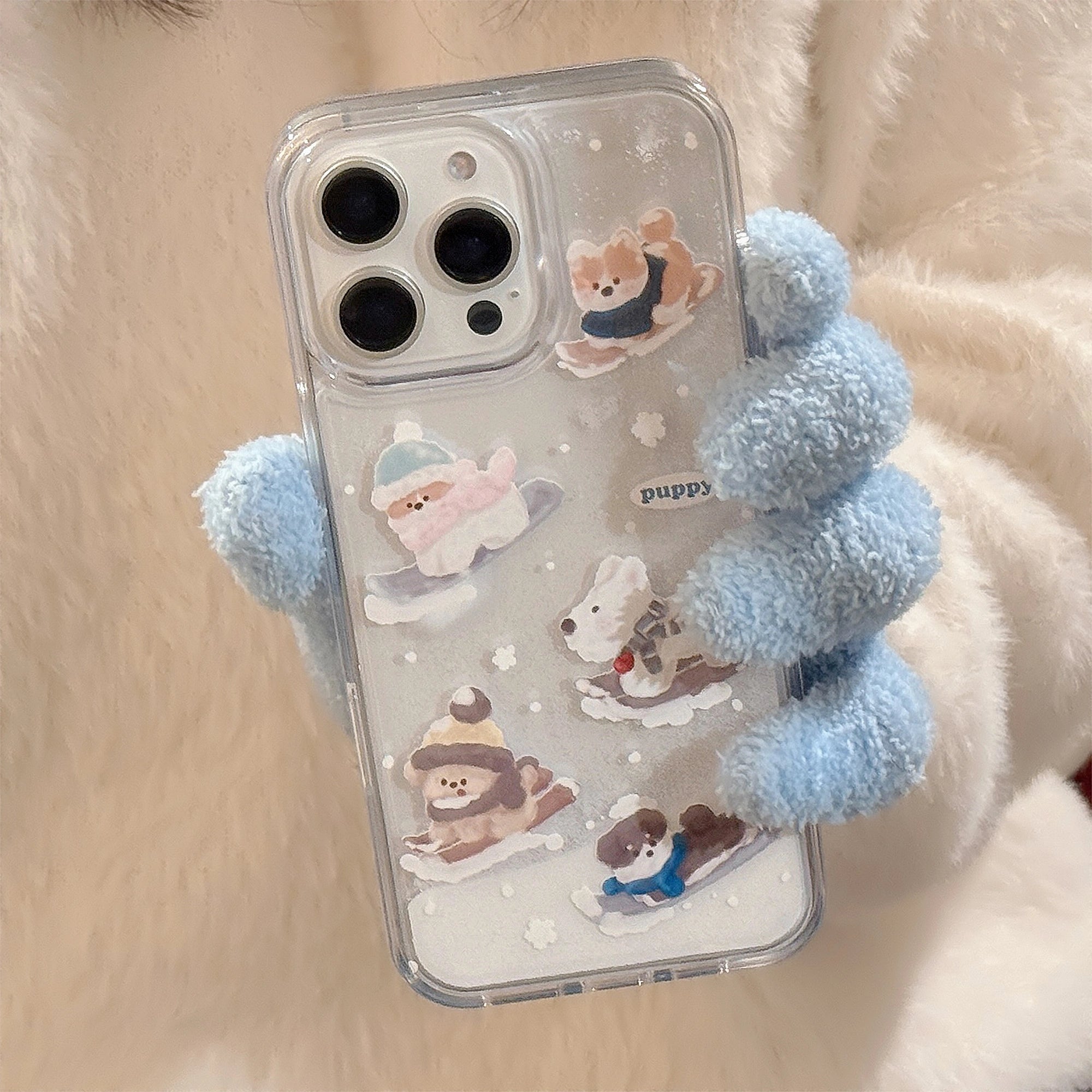Skiing Pup - iPhone Case